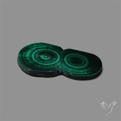 Rare Malachite Stalactite with Chattoyancy Slice