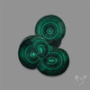 Rare Malachite Stalactite with Chattoyancy Slice