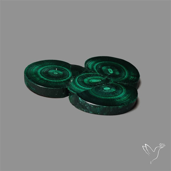 Rare Malachite Stalactite with Chattoyancy Slice