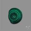 Rare Malachite Stalactite with Chattoyancy Slice