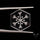 Himalayan Quartz Handcarved Snowflake Reverse Intaglio Carving