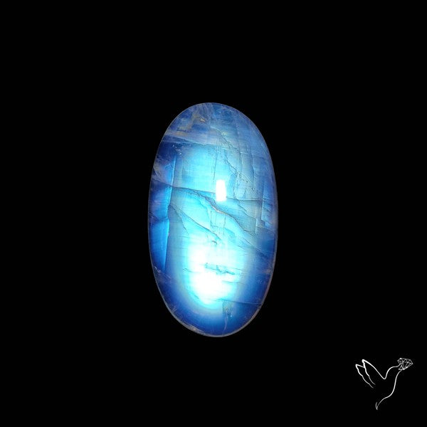Rainbow Moonstone High Grade Cabochon