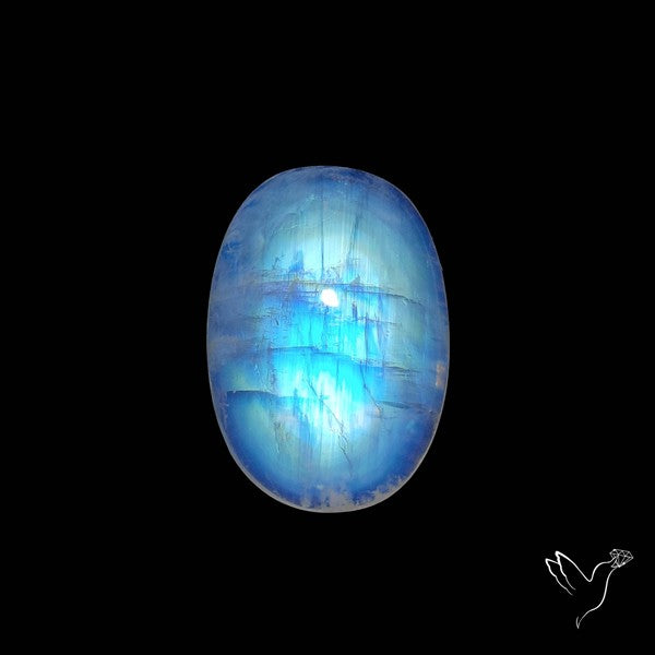 Rainbow Moonstone High Grade Cabochon