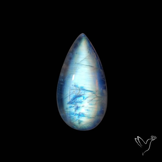 Rainbow Moonstone High Grade Cabochon
