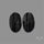 Raw Face Black Tourmaline Pair