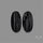 Raw Face Black Tourmaline Pair