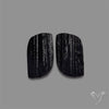 Raw Face Black Tourmaline Pair