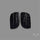Raw Face Black Tourmaline Pair