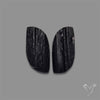 Raw Face Black Tourmaline Pair
