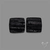 Raw Face Black Tourmaline Pair