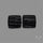 Raw Face Black Tourmaline Pair