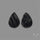 Raw Face Black Tourmaline Pair