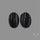 Raw Face Black Tourmaline Pair