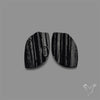 Raw Face Black Tourmaline Pair
