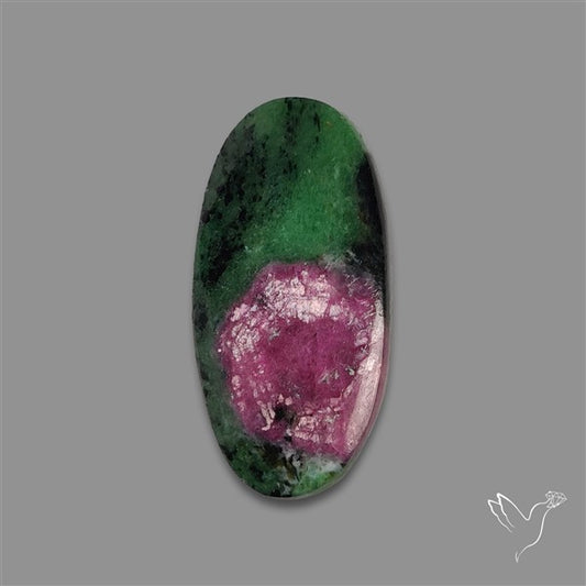 Flashy Ruby Zoisite Cabochon