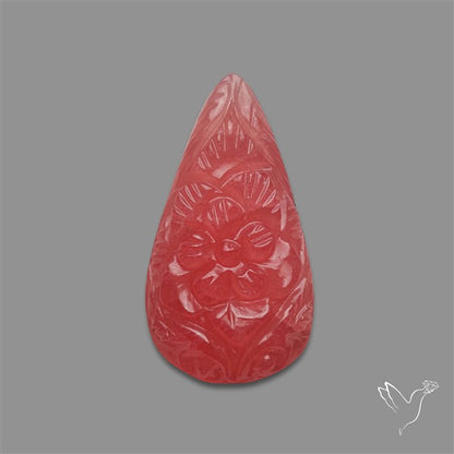 Gemmy Rhodochrosite Mughal Carving (handcarved)