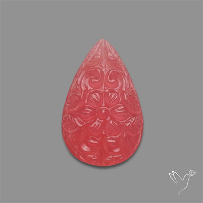 Gemmy Rhodochrosite Mughal Carving (handcarved)