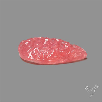 Gemmy Rhodochrosite Mughal Carving (handcarved)