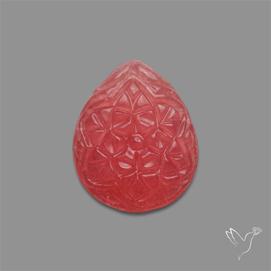 Gemmy Rhodochrosite Mughal Carving (handcarved)