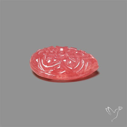 Gemmy Rhodochrosite Mughal Carving (handcarved)