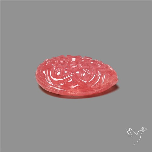 Gemmy Rhodochrosite Mughal Carving (handcarved)