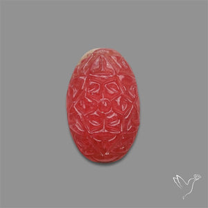 Gemmy Rhodochrosite Mughal Carving (handcarved)