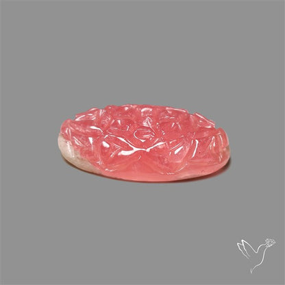 Gemmy Rhodochrosite Mughal Carving (handcarved)
