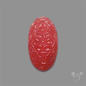 Gemmy Rhodochrosite Mughal Carving (handcarved)