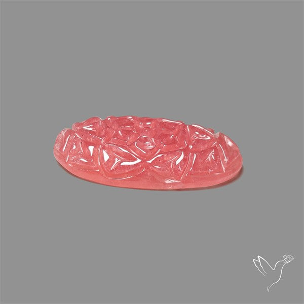 Gemmy Rhodochrosite Mughal Carving (handcarved)