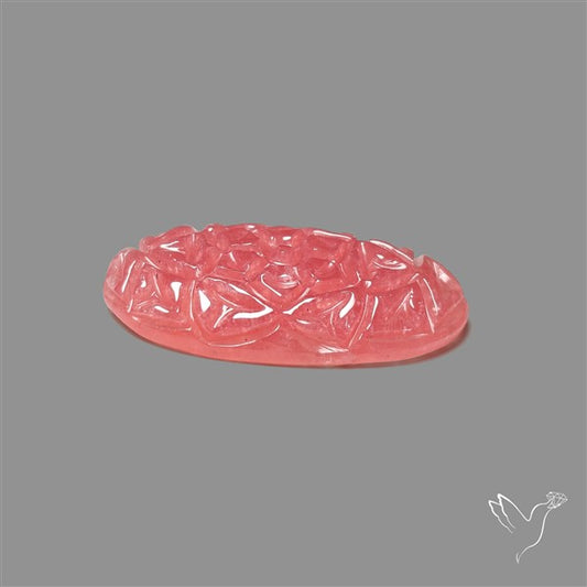 Gemmy Rhodochrosite Mughal Carving (handcarved)