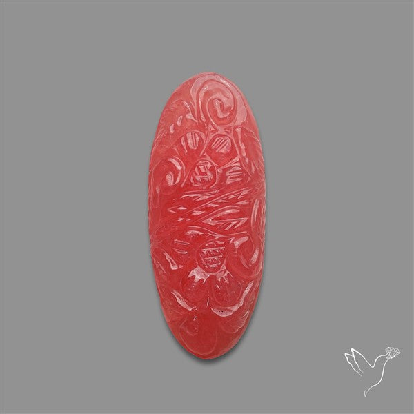 Gemmy Rhodochrosite Mughal Carving (handcarved)