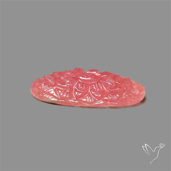 Gemmy Rhodochrosite Mughal Carving (handcarved)
