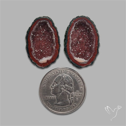 Geode Druzy Pair