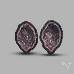 Geode Druzy Pair