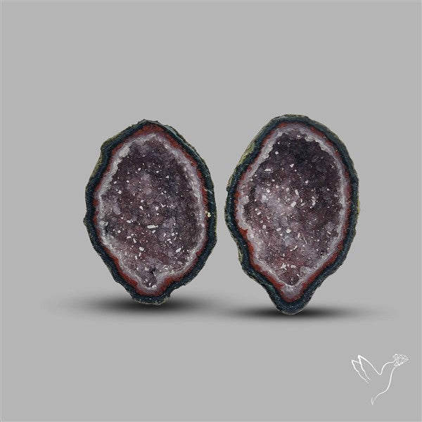 Geode Druzy Pair