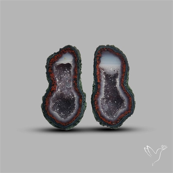 Geode Druzy Pair