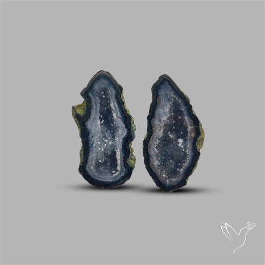 Geode Druzy Pair