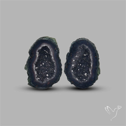 Geode Druzy Pair
