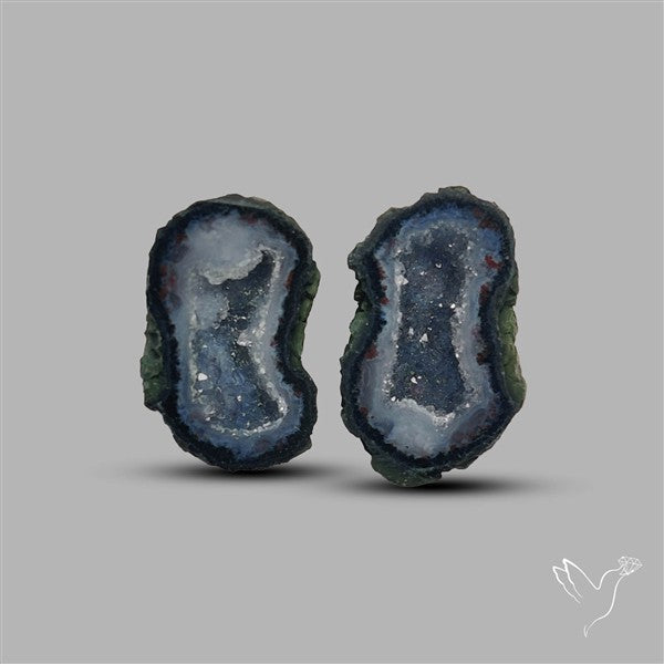 Geode Druzy Pair