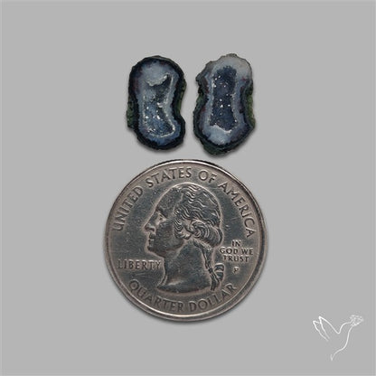 Geode Druzy Pair