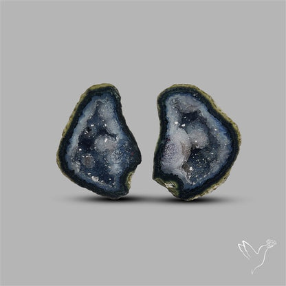 Geode Druzy Pair