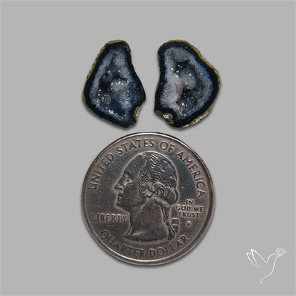 Geode Druzy Pair
