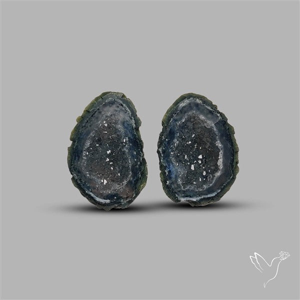 Geode Druzy Pair