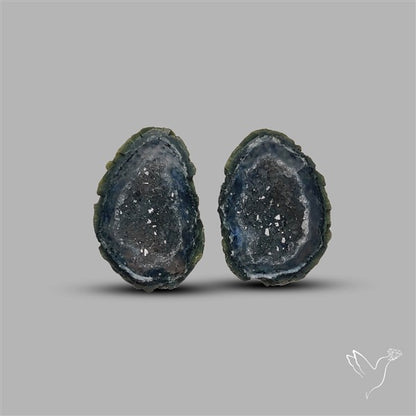 Geode Druzy Pair