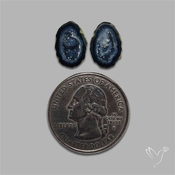 Geode Druzy Pair