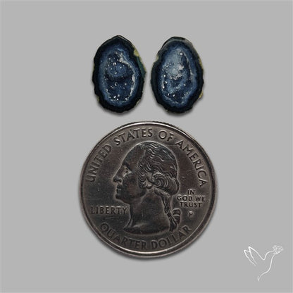 Geode Druzy Pair