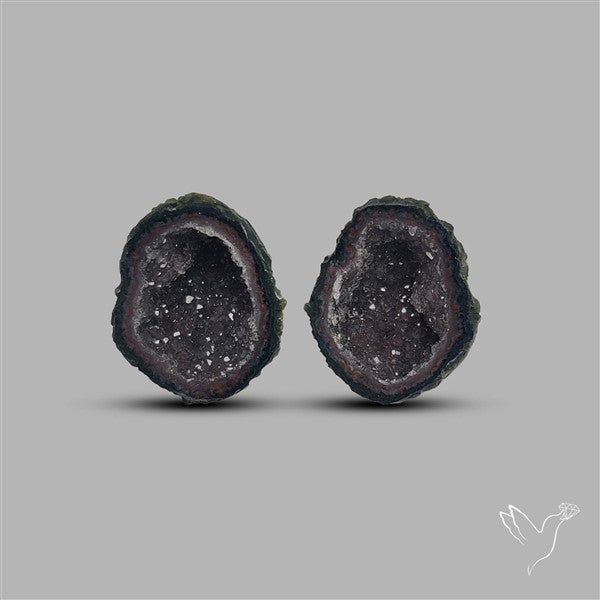Geode Druzy Pair