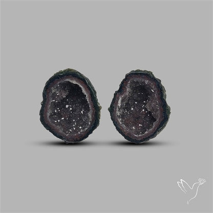 Geode Druzy Pair