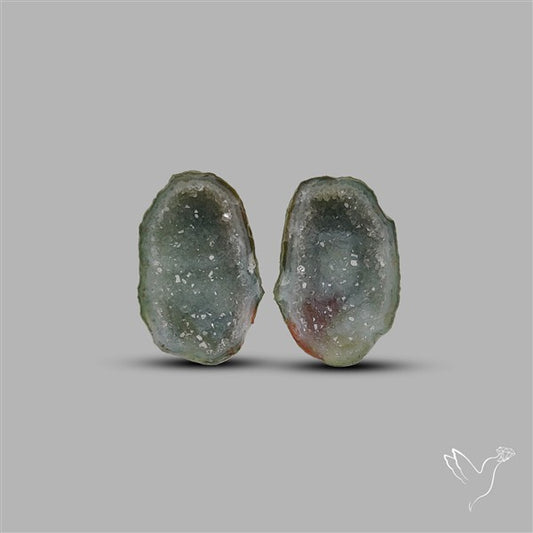 Geode Druzy Pair