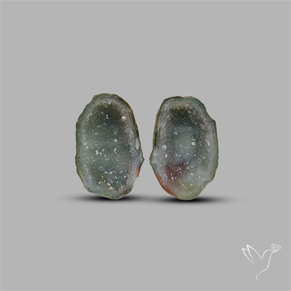 Geode Druzy Pair